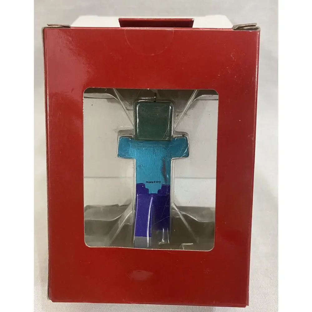 NEW Hallmark Red Box Minecraft ZOMBIE Holiday Christmas Tree Ornament‎ - 2018
